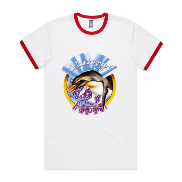 The Tawaki Project - Penguin! - AS Colour Mens Staple Ringer Tee Thumbnail